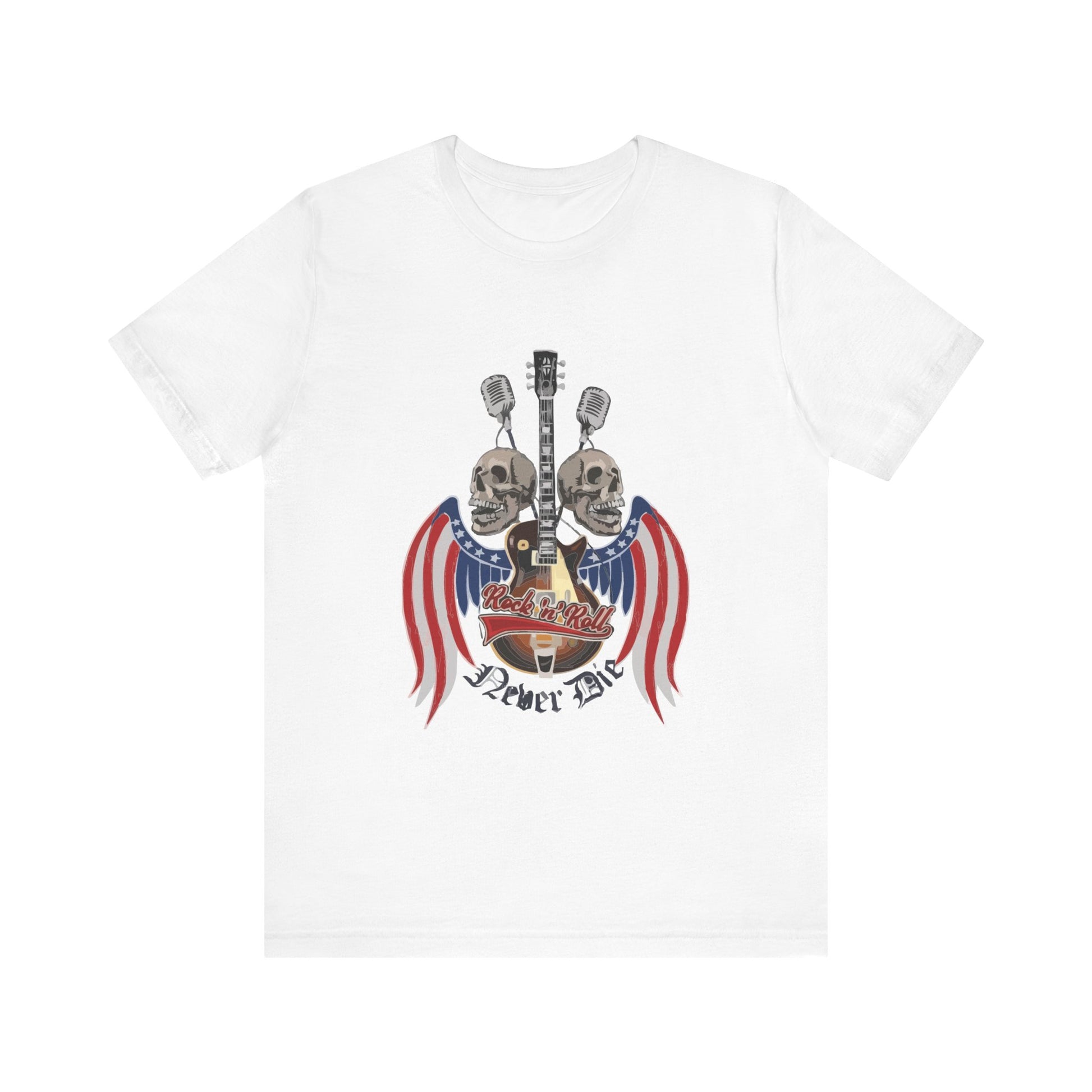 Men`s Rock and Roll Skull Tee