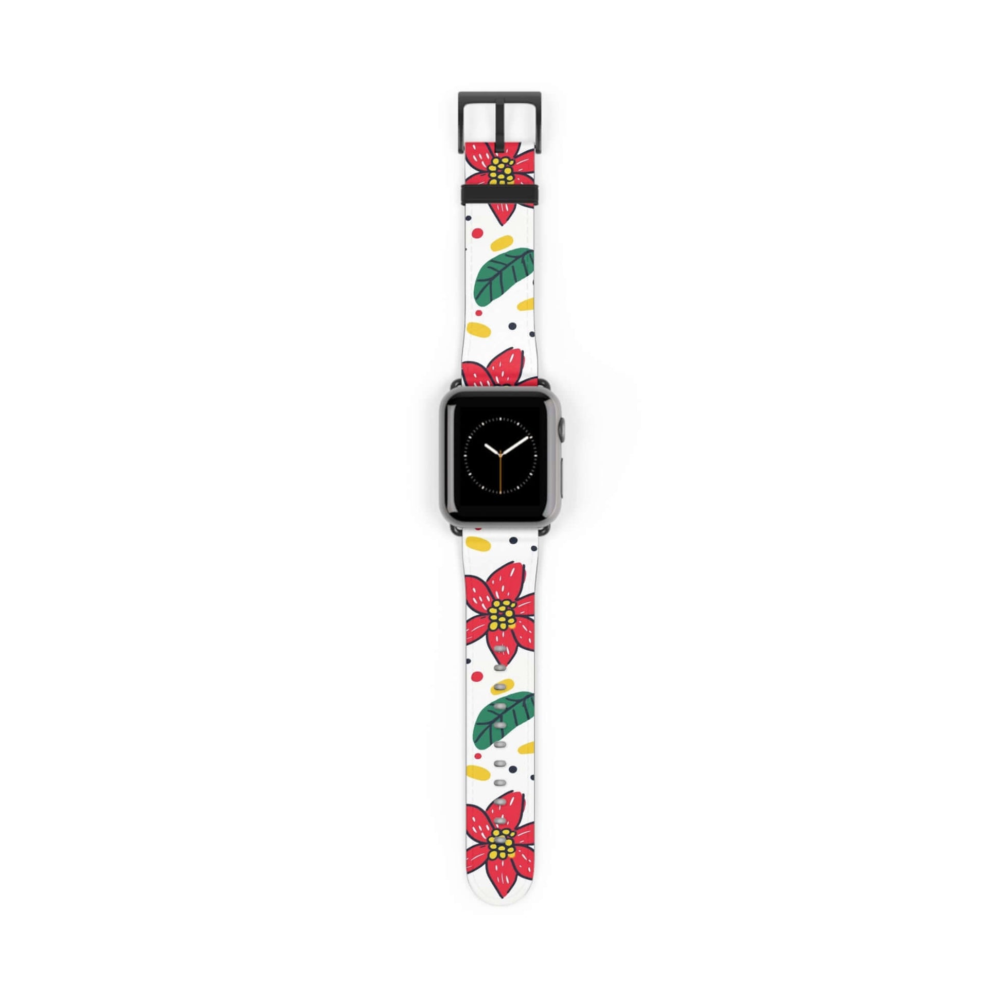 Floral Poinsettia Apple Watch Band - Nexware Designs