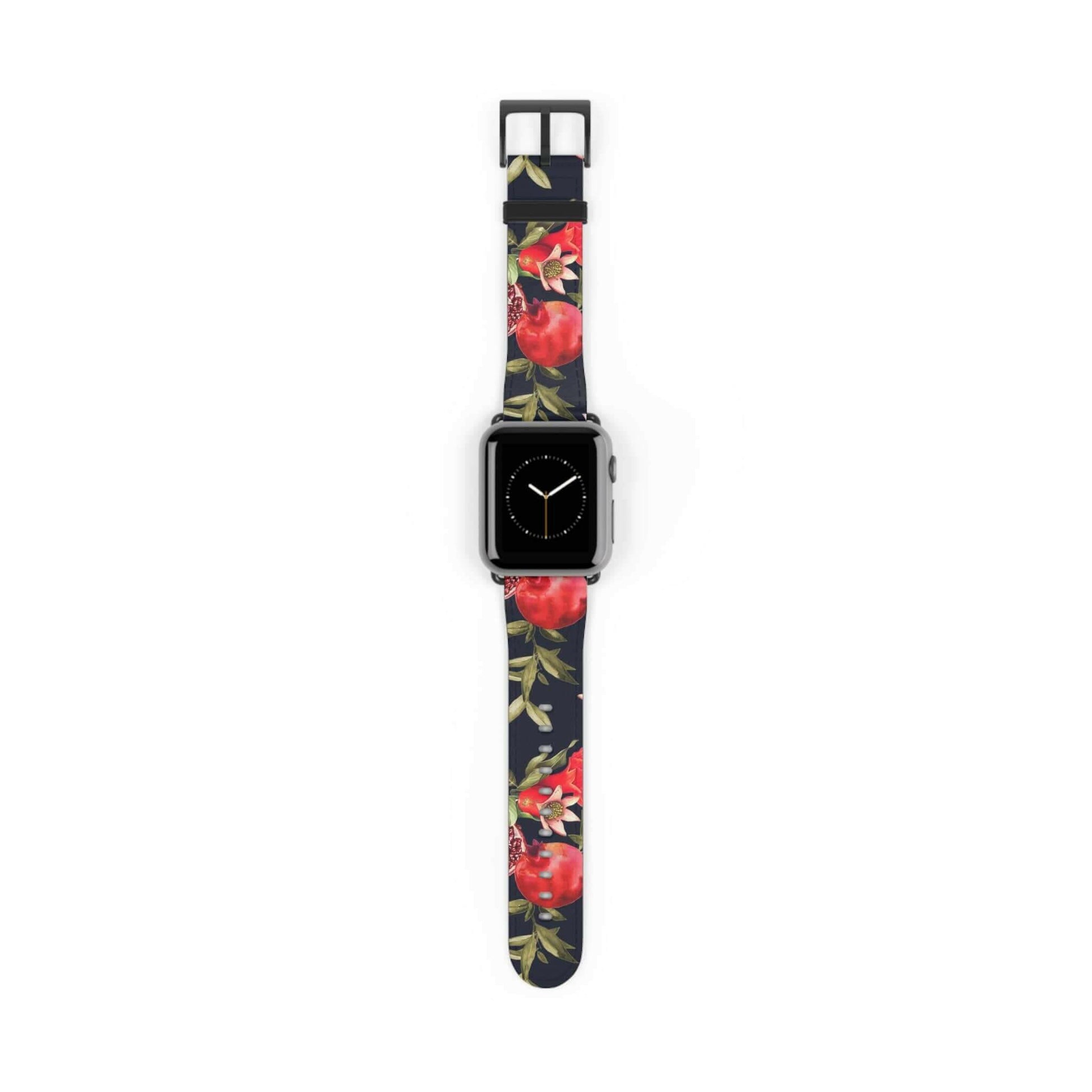 Floral Pomegranate Apple Watch Band - - Nexware Designs