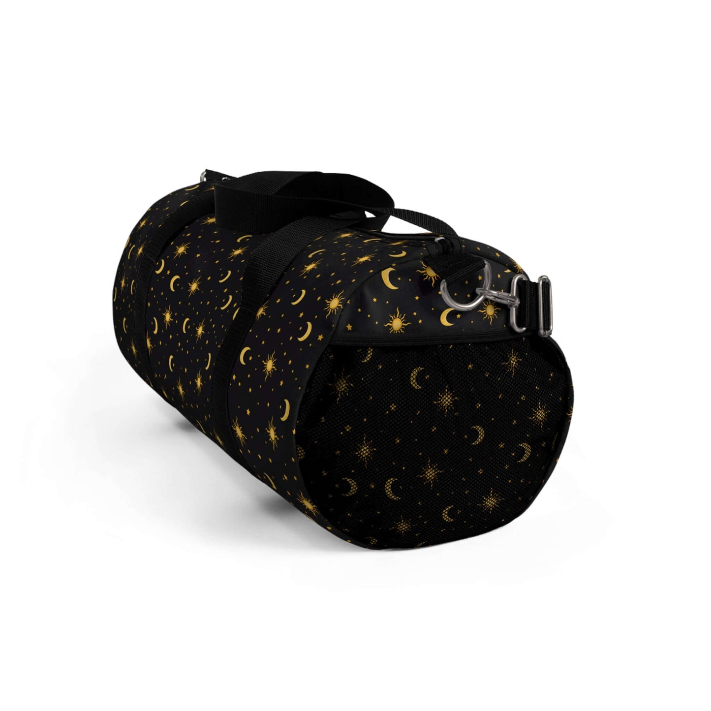 Moon & Stars Duffel BagThis durable duffel bag features a spacious main compartment and multiple pockets for convenient organization. Made with high-quality materials, it is perfect for travel, sports, or everyday use. Keep your belongings secure and orga