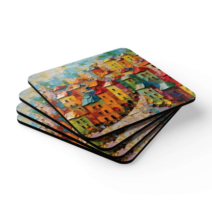 Watercolour City Coaster SetCraft beautiful landscapes at home or on the go with our Watercolour City Coaster Set. These high-quality coasters feature stunning cityscapes, perfect for adding a touch of art to your daily routine. With durable materials and