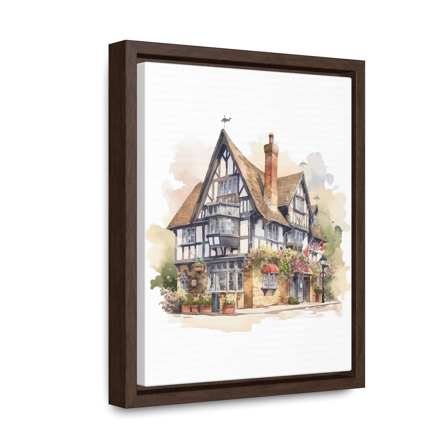 Watercolour Building PrintThis Watercolour Building Print features a vivid and detailed depiction of an architectural landscape. Perfect for adding a touch of sophistication and elegance to any room, this high-quality print captures the beauty and intrica