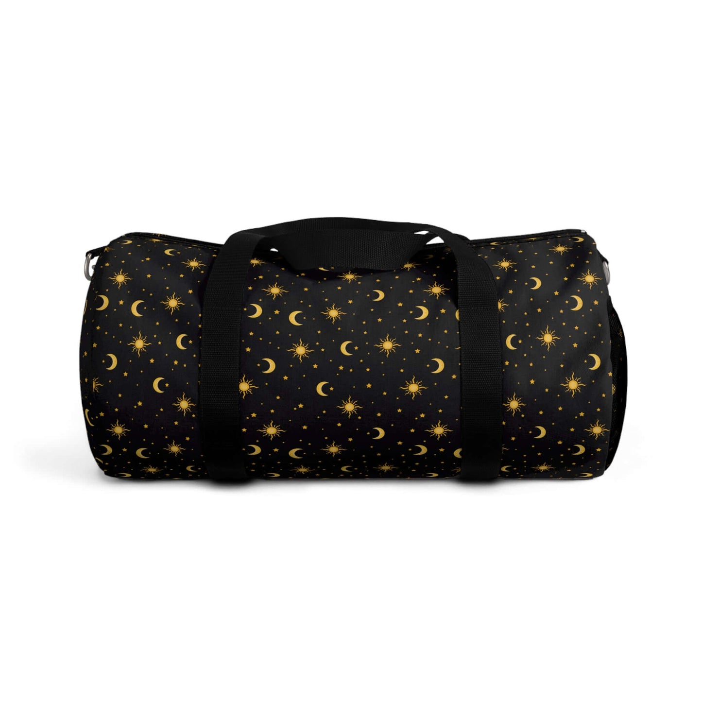 Moon & Stars Duffel BagThis durable duffel bag features a spacious main compartment and multiple pockets for convenient organization. Made with high-quality materials, it is perfect for travel, sports, or everyday use. Keep your belongings secure and orga