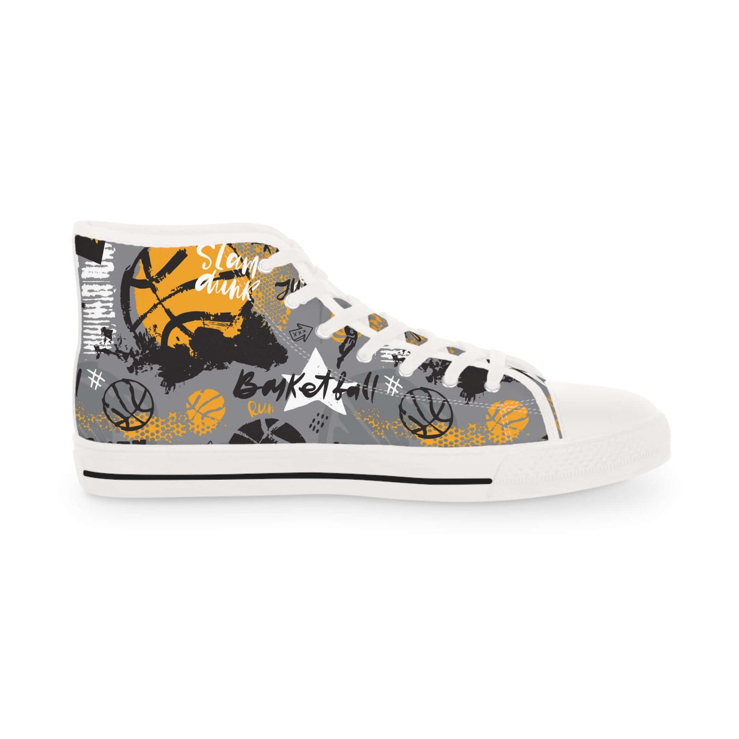 Men's Basketball Style High Top SneakersChannel your inner basketball star with these Men's Basketball Style High Top Sneakers. Made for on-court performance and off-court style, these sneakers offer comfort, support, and a bold design. Perfect for all da