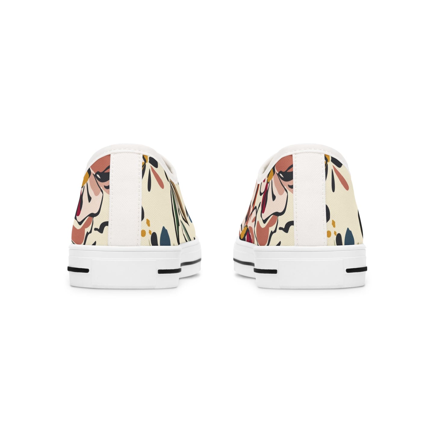 Women's Abstract Flowers Low Top SneakersIntroducing our Women's Abstract Flowers Low Top Sneakers, a stunning blend of art and fashion. These luxurious shoes feature an exclusive abstract floral design, making them a unique addition to any wardrobe. With