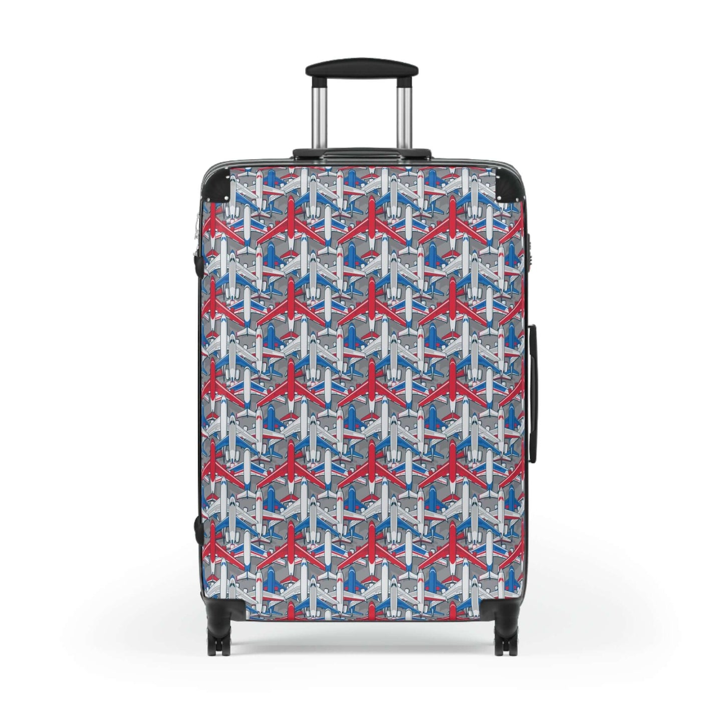 Aeroplanes SuitcaseIntroducing the Aeroplanes Suitcase, perfect for all your travel needs. With a sleek and sturdy design, this suitcase is made from durable materials for long-lasting use. The spacious interior and multiple compartments make packing and