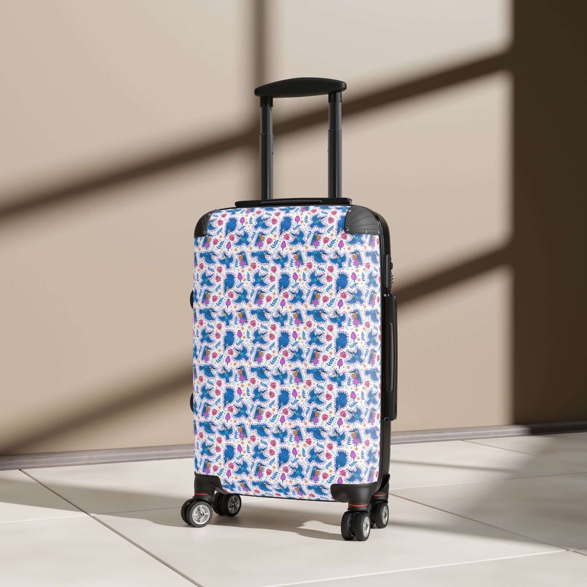 Kingfisher Bird SuitcaseTravel in style with our Kingfisher Bird Suitcase. Made with durable materials, this exquisite suitcase features intricate details of the majestic kingfisher bird. Take flight on your next adventure knowing your belongings are secu