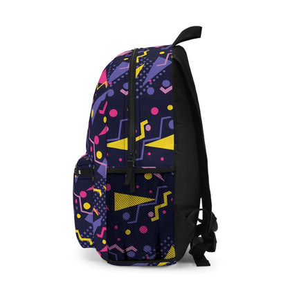 Artistic Shapes BackpackThis Artistic Shapes Backpack combines a stylish design with practicality. Made with durable materials, it features an ergonomic design for comfortable wear. With multiple compartments and pockets, it offers ample storage space. Pe