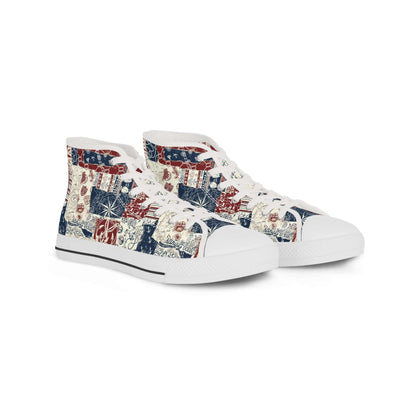 Men's Vintage High Top SneakersStride in style with these retro-inspired Men's Vintage High Top Sneakers. These sneakers feature a classic high top design that brings a touch of nostalgia to any outfit. Plus, the sturdy construction and comfortable fit ar