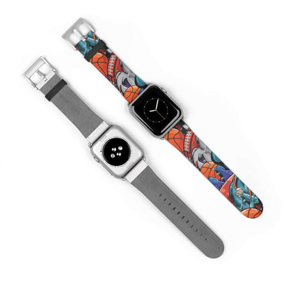 Basketball Sports Apple Watch BandScore on the court with our Basketball Sports Apple Watch Band! Made with decry technology, it's designed for maximum comfort and grip during intense games. Stay connected to the game and show off your love for basketball