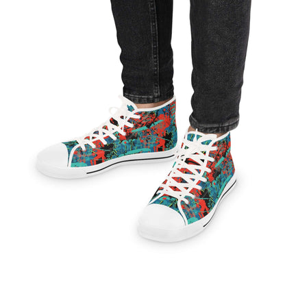 Men's Skate High Top SneakersLace up and hit the streets with these Men's Skate High Top Sneakers. Made for the fashion-forward skater, these sneakers offer style, comfort, and durability. With a high-top design and sturdy construction, these kicks will t