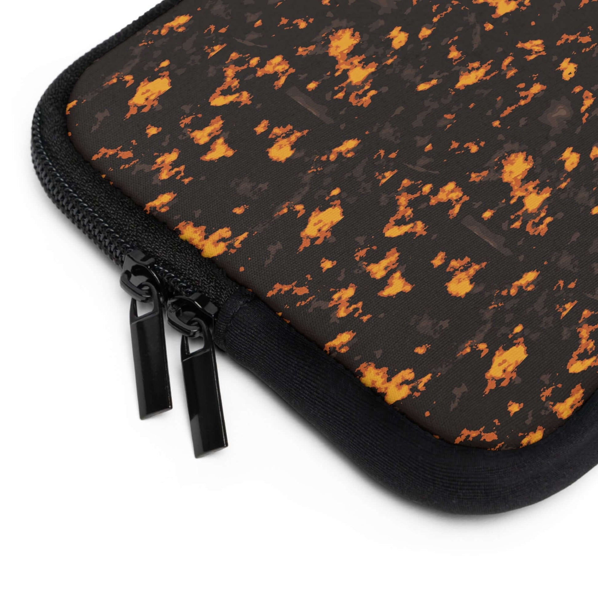 Molten Lava Laptop SleeveTake on any adventure with the Molten Lava Laptop Sleeve! Protect your laptop with its durable design while standing out with its bold style. Perfect for risk-takers who want to add some fiery excitement to their everyday routine.