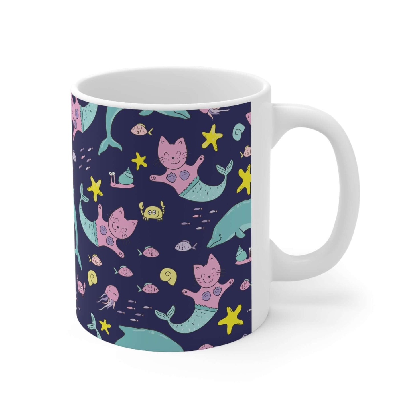 Cute Dolphin MugIndulge in the ultimate luxury with our Cute Dolphin Mug. Its charming design features a playful dolphin, adding a touch of elegance to your daily routine. Made with premium materials, this mug is the perfect blend of functionality and sop