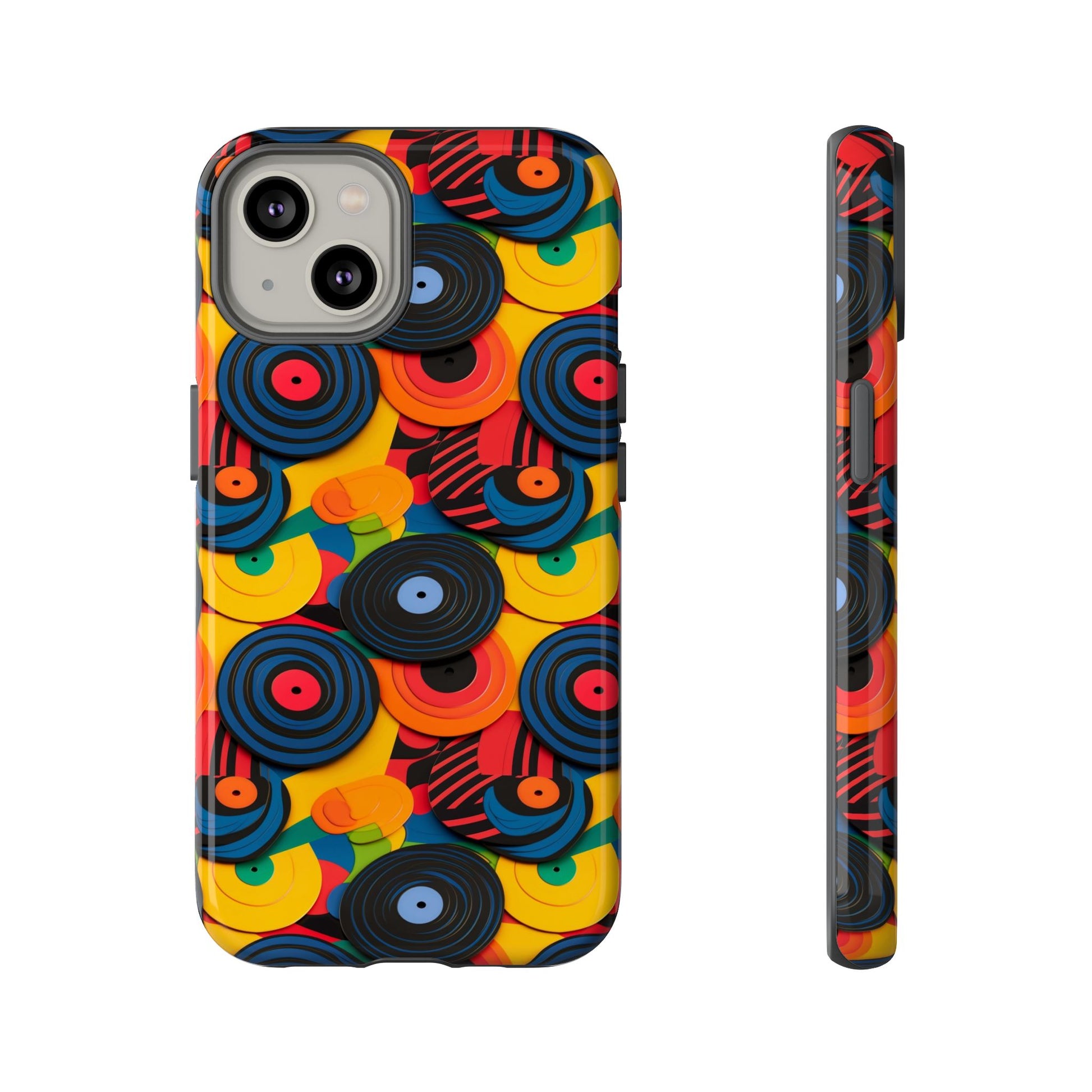 Colourful Vinyl Record Phone Case  