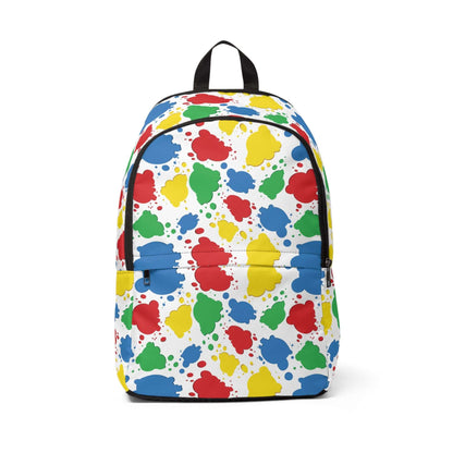 Children`s Paint Splashes BackpackGet creative with the Children's Paint Splashes Backpack! This vibrant bag features playful paint splashes, offering a unique and fun design. Your child will love showing off their artsy side while carrying all their scho