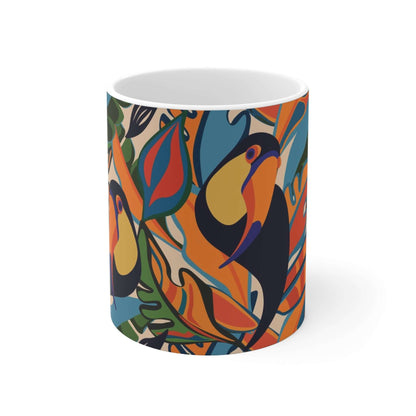 Toucan Style MugExperience the joy of drinking from our Toucan Style Mug. With a playful toucan design and durable ceramic material, it's perfect for keeping your morning coffee hot and putting a smile on your face. Transform your daily routine into a tro