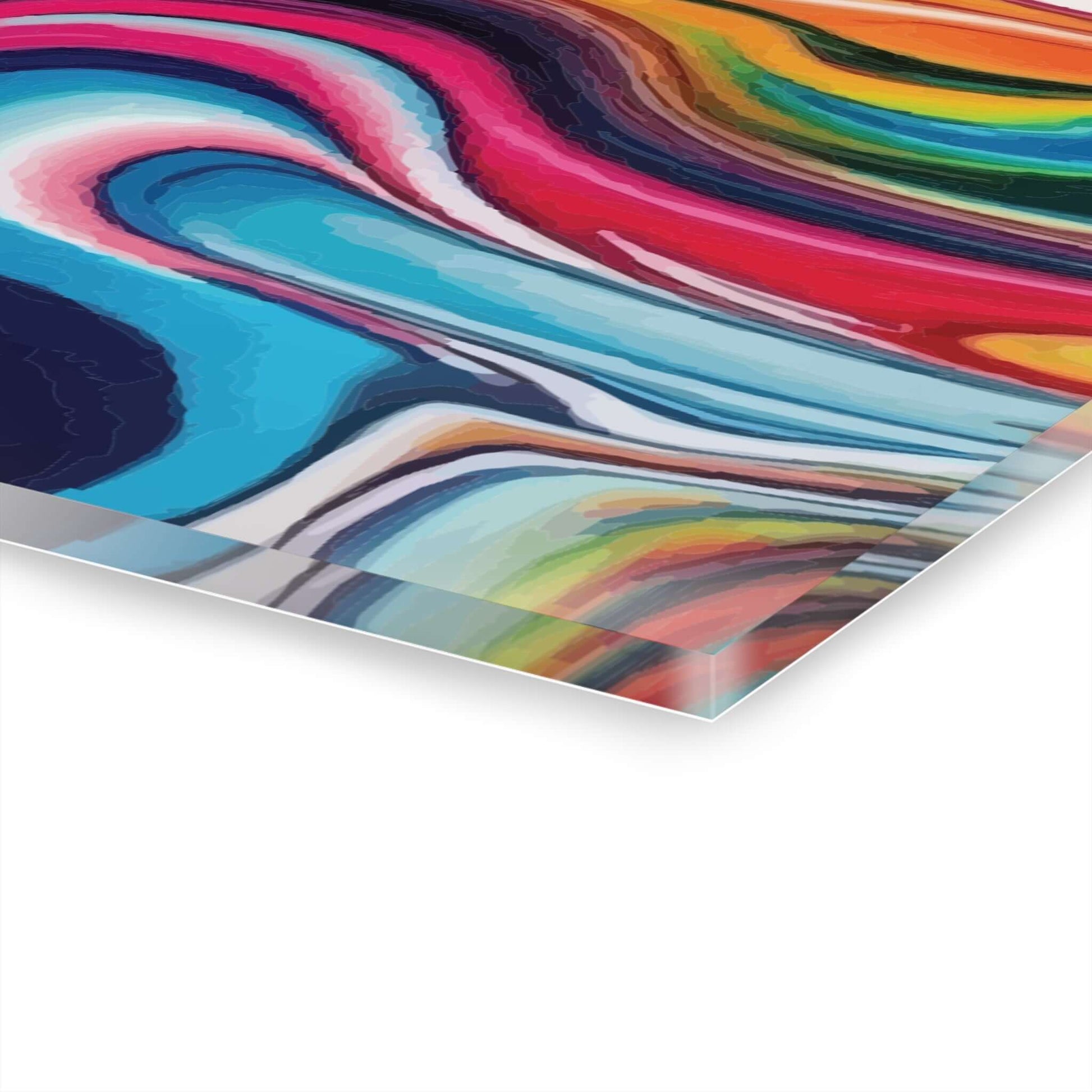 Liquid Spiral Acrylic PrintExperience the breath-taking beauty of art with our Liquid Spiral Acrylic Print. This unique piece boasts a vibrant and dynamic display, perfect for adding a touch of elegance to any room. The high-quality acrylic material showc