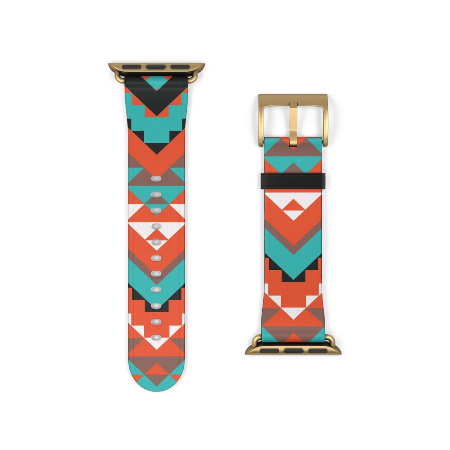 Navajo Pattern Apple Watch BandIntroducing the Navajo Pattern Apple Watch Band! Enjoy the unique design and comfortable fit of this dewcrip band. Show off your style and stand out from the crowd with this one-of-a-kind accessory. Perfect for any fashion-f