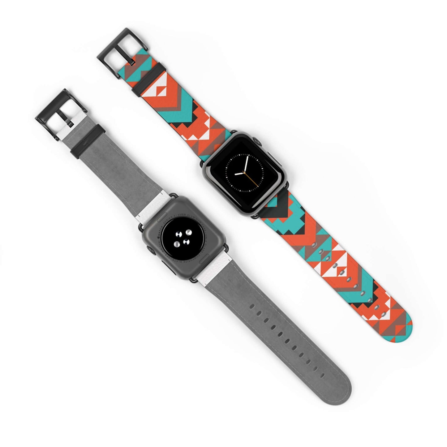 Navajo Pattern Apple Watch BandIntroducing the Navajo Pattern Apple Watch Band! Enjoy the unique design and comfortable fit of this dewcrip band. Show off your style and stand out from the crowd with this one-of-a-kind accessory. Perfect for any fashion-f