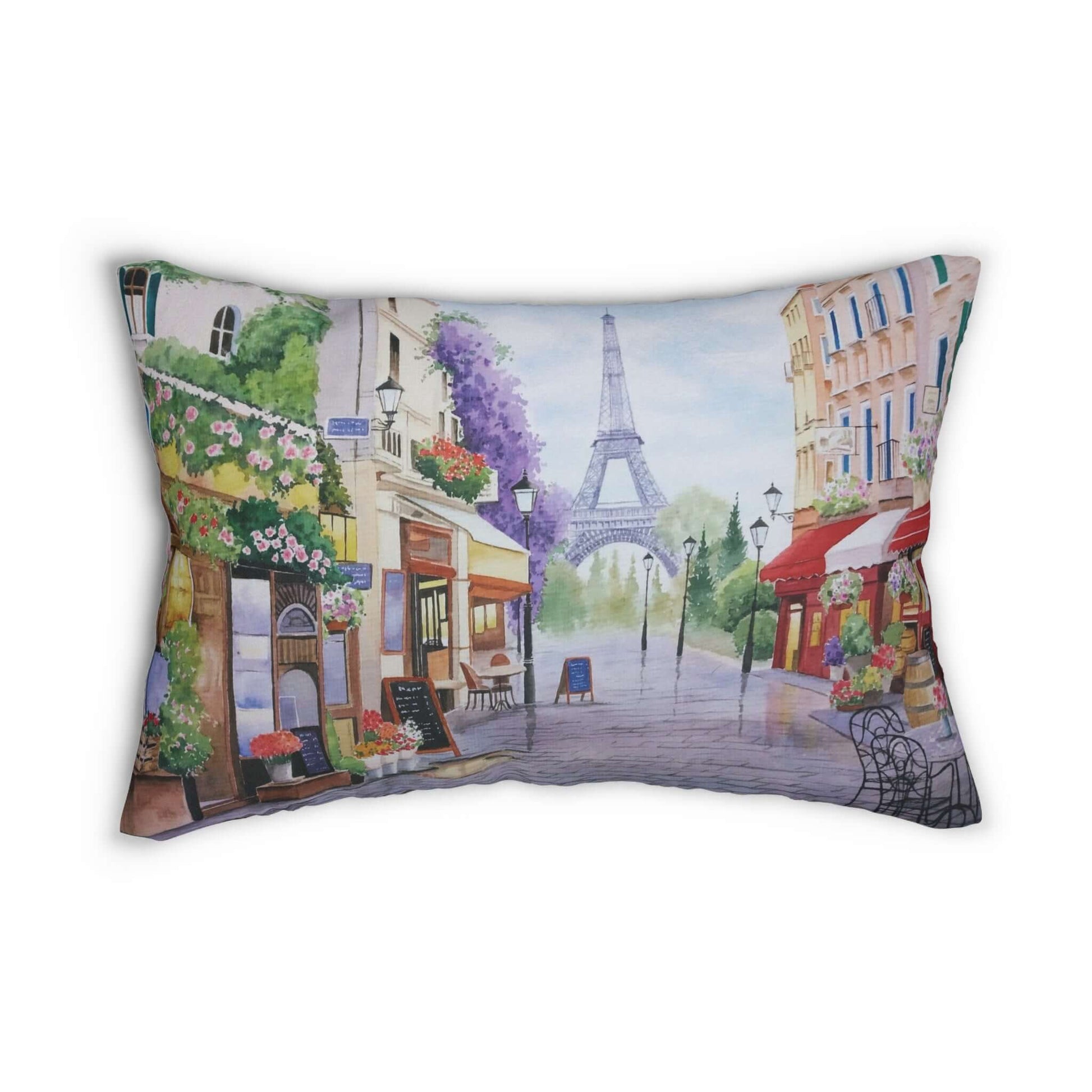 City Of Paris Polyester Lumbar PillowEnhance your home decor with our City Of Paris Polyester Lumbar Pillow. Made with durable polyester fabric, this pillow features a beautiful image of the City of Paris. The perfect addition to any living room or bedroo