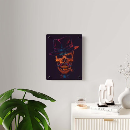 Skull Gangster Acrylic PrintThis Skull Gangster Acrylic Print features a detailed and vibrant design, printed on high-quality acrylic for a long-lasting and stylish addition to any decor. Add a touch of edginess and modern art to your space with this uniq