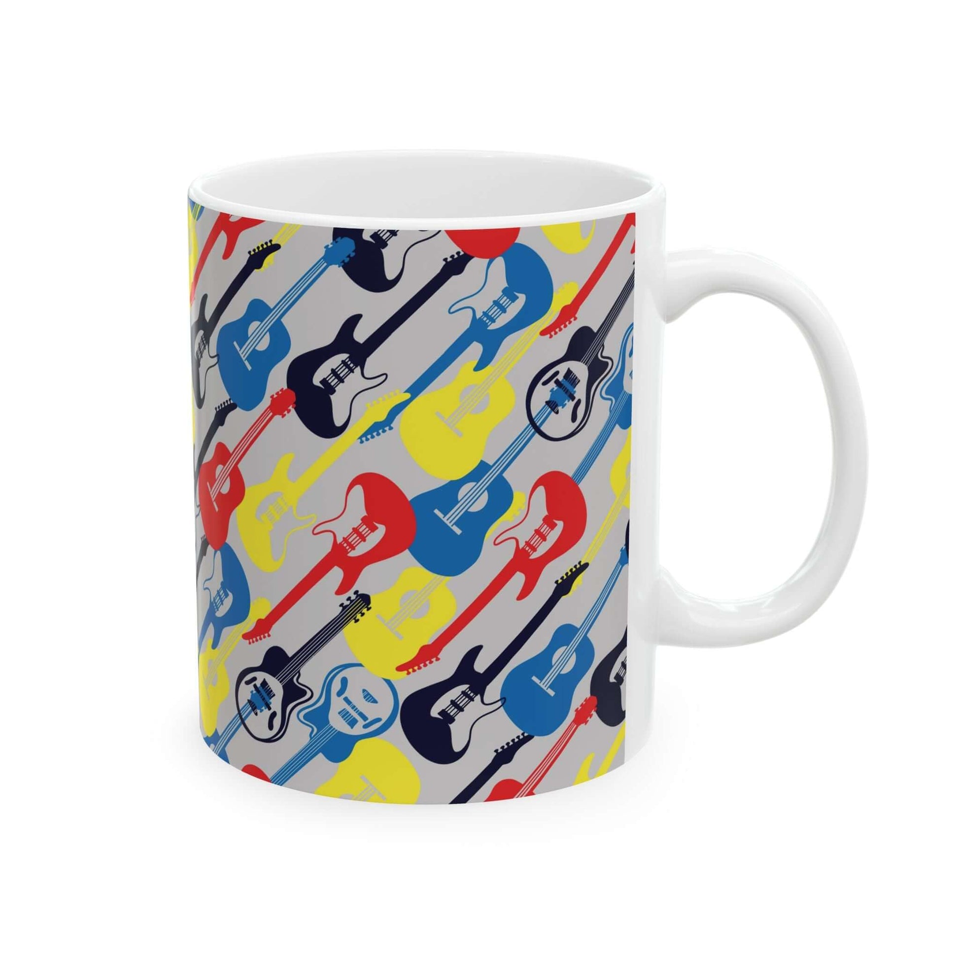 Grunge Rock Music MugTurn up your morning routine with this grunge rock music mug! Channel your inner rocker while sipping your coffee or tea. Stay true to your music roots with this edgy mug. (Rock on with your morning brew!) .: These mugs are made with