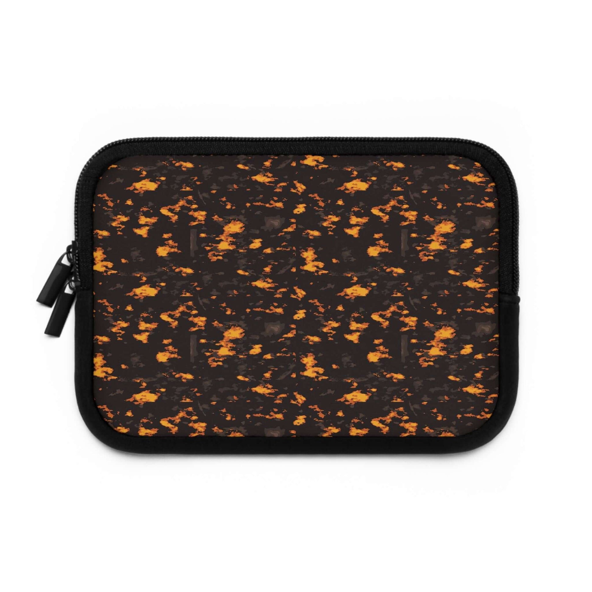 Molten Lava Laptop SleeveTake on any adventure with the Molten Lava Laptop Sleeve! Protect your laptop with its durable design while standing out with its bold style. Perfect for risk-takers who want to add some fiery excitement to their everyday routine.