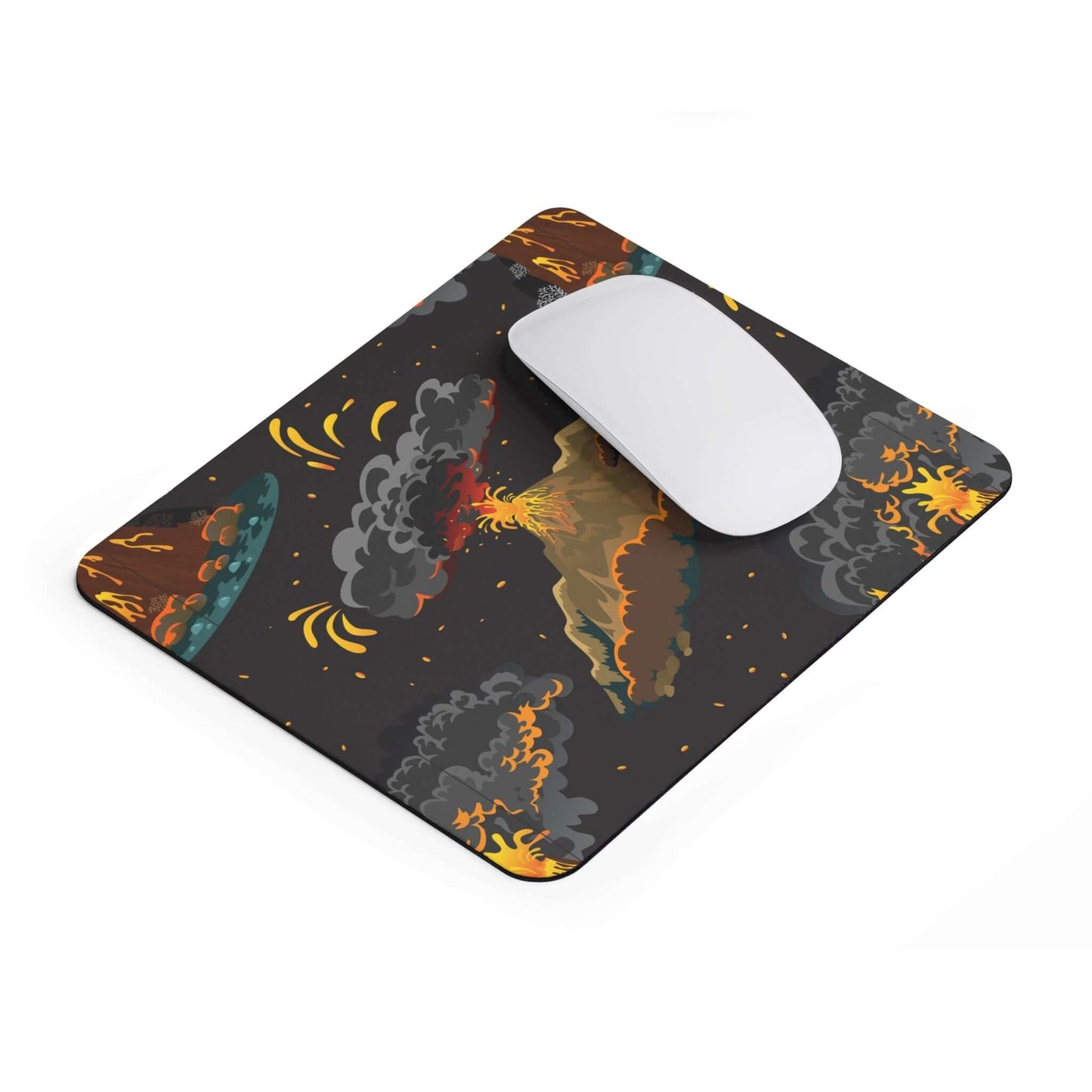 Volcanoes Mouse PadGet ready to erupt with productivity with our Volcanoes Mouse Pad! This unique and playful mouse pad features a vivid description of a fiery volcanic explosion, bringing life and excitement to your desk. Say goodbye to boring work days