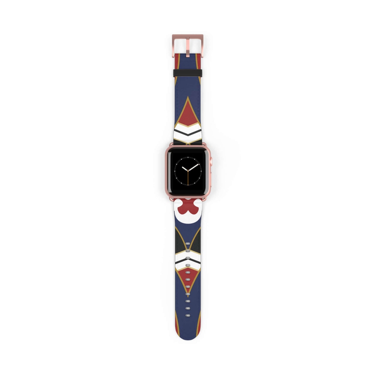 Barber Shop Pattern Apple Watch BandEnjoy a classic and timeless look with our Barber Shop Pattern Apple Watch Band. The dewcrip detail adds a unique touch to your everyday style. Made of durable materials, this band ensures comfort and long-lasting wear.