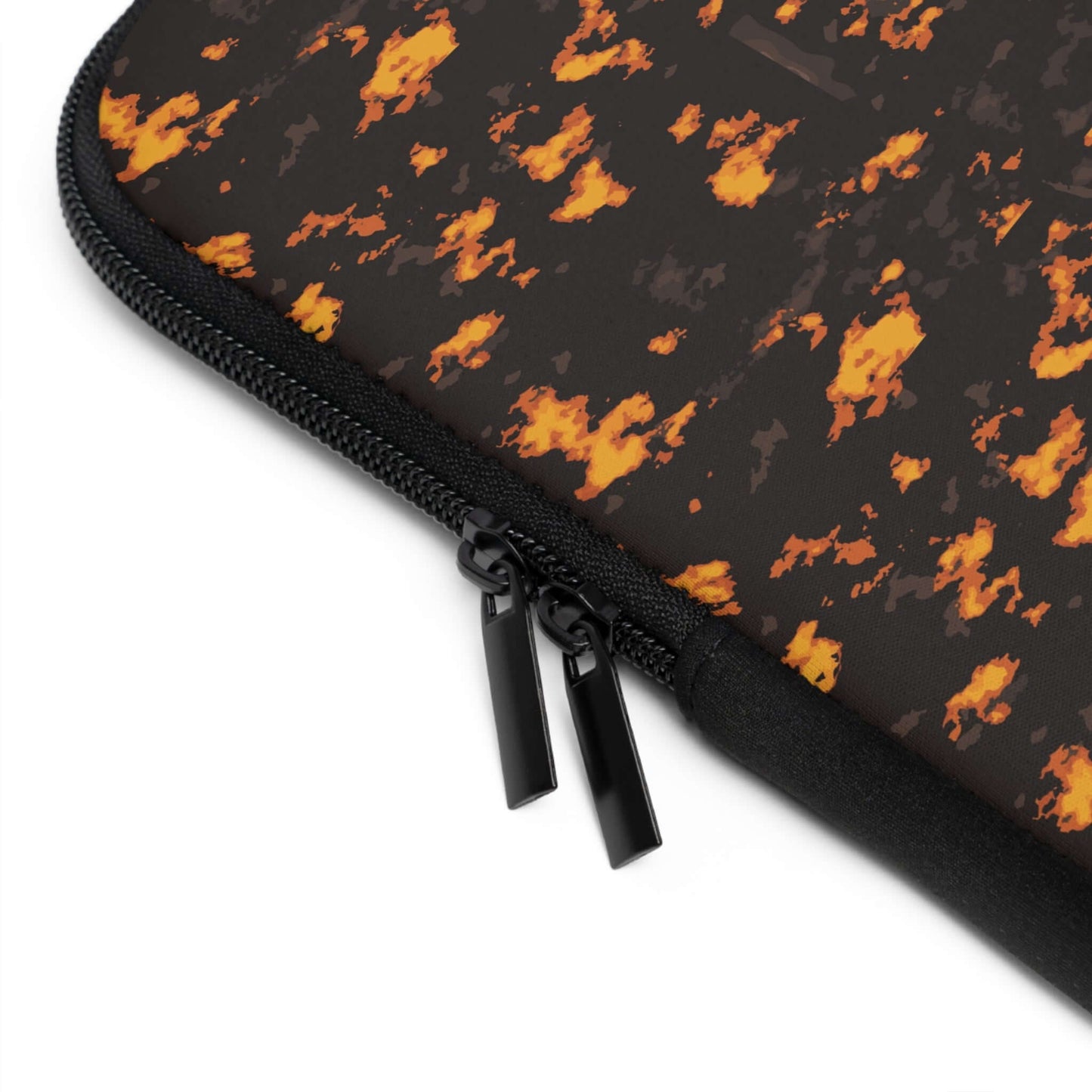 Molten Lava Laptop SleeveTake on any adventure with the Molten Lava Laptop Sleeve! Protect your laptop with its durable design while standing out with its bold style. Perfect for risk-takers who want to add some fiery excitement to their everyday routine.