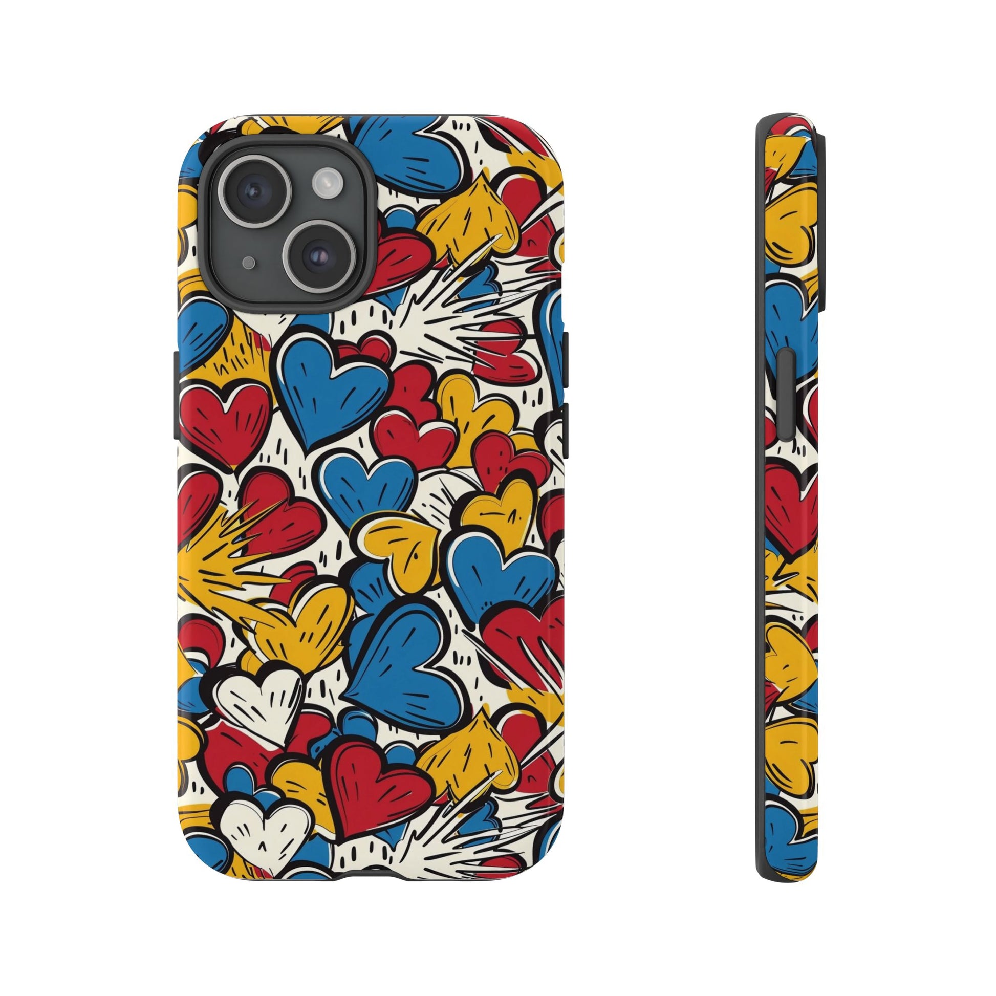 Colorful Heart Phone Case  