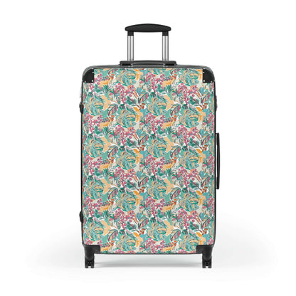 Vibrant Flowers SuitcaseEmbrace elegance and sophistication with our Vibrant Flowers Suitcase. Featuring a stunning floral design, this suitcase is not only aesthetically pleasing but also highly functional. Built with durable materials, it offers ample s