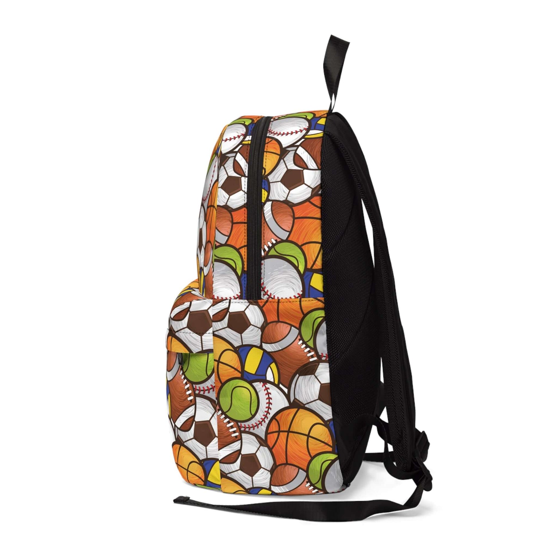 Sports Ball BackpackThis backpack is a game changer! It's perfect for any sports fan, with ample storage for all your gear and a unique design that looks like a giant sports ball. Show off your playful side and make a statement while carrying your essenti