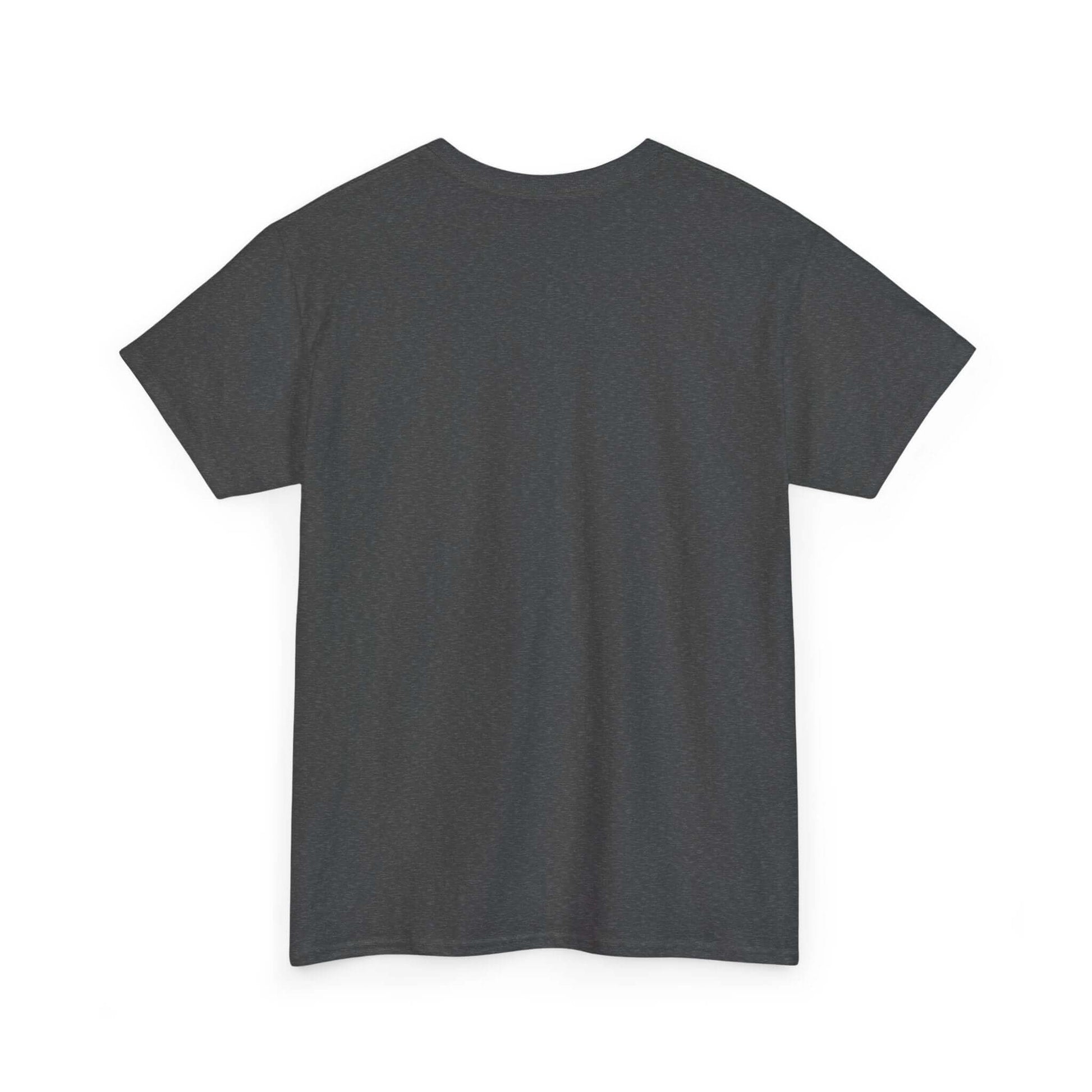 Back view of New York Art T-Shirt made from sustainable cotton, showcasing simple design and premium quality material.