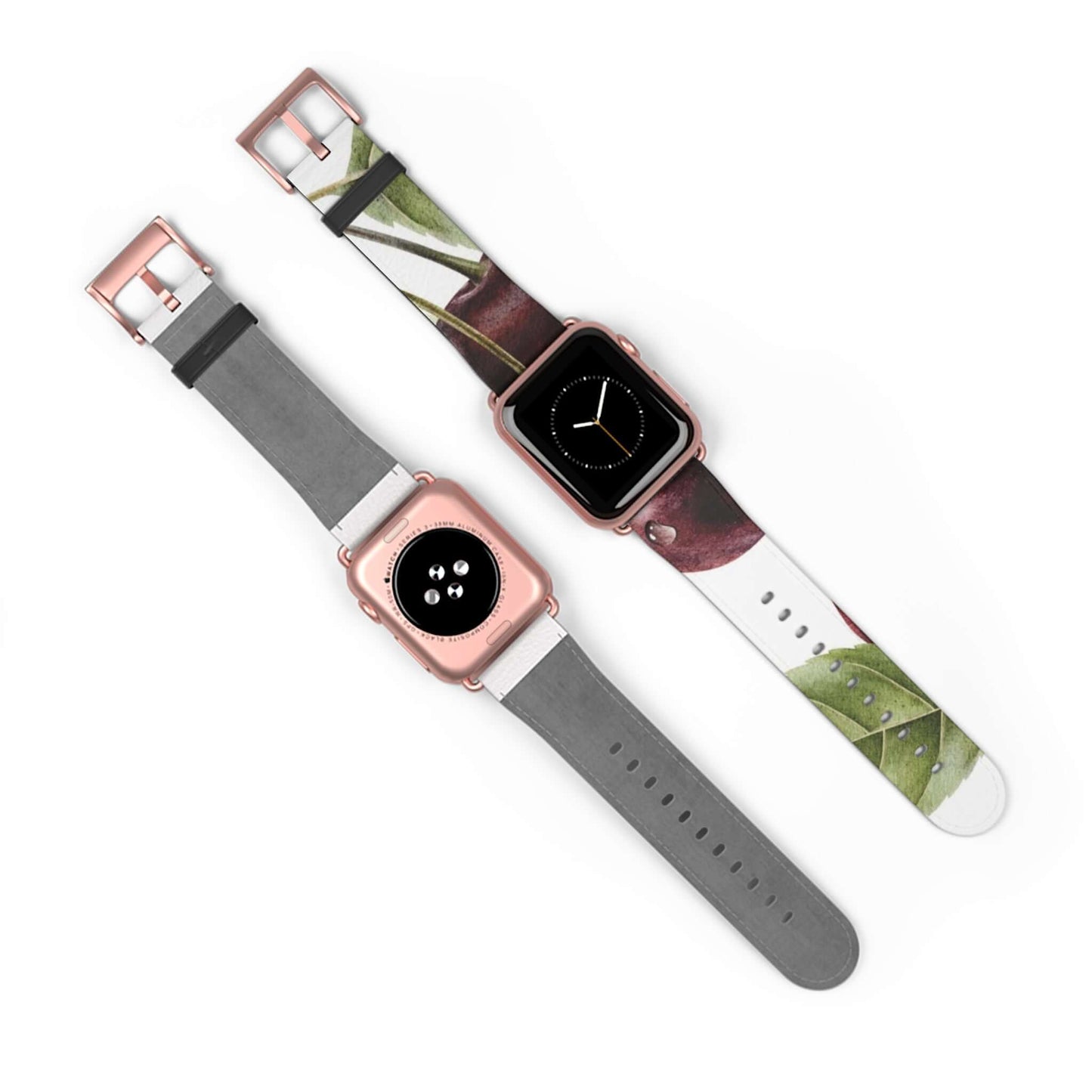 Sweet Cherry Fruit Apple Watch BandThis Sweet Cherry Fruit Apple Watch Band is perfect for adding a touch of colorful personality to your Apple Watch. Made from high-quality materials, the band is both durable and comfortable to wear. Enjoy the benefits o