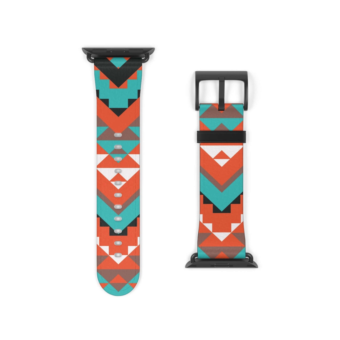 Navajo Pattern Apple Watch BandIntroducing the Navajo Pattern Apple Watch Band! Enjoy the unique design and comfortable fit of this dewcrip band. Show off your style and stand out from the crowd with this one-of-a-kind accessory. Perfect for any fashion-f