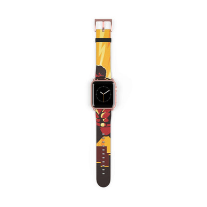 Superhero Apple Watch BandTransform your Apple Watch into a true superhero with this one-of-a-kind band. Made with high-quality materials, it's the perfect accessory to show off your unique taste (and secret identity). Now you can be the most stylish hero