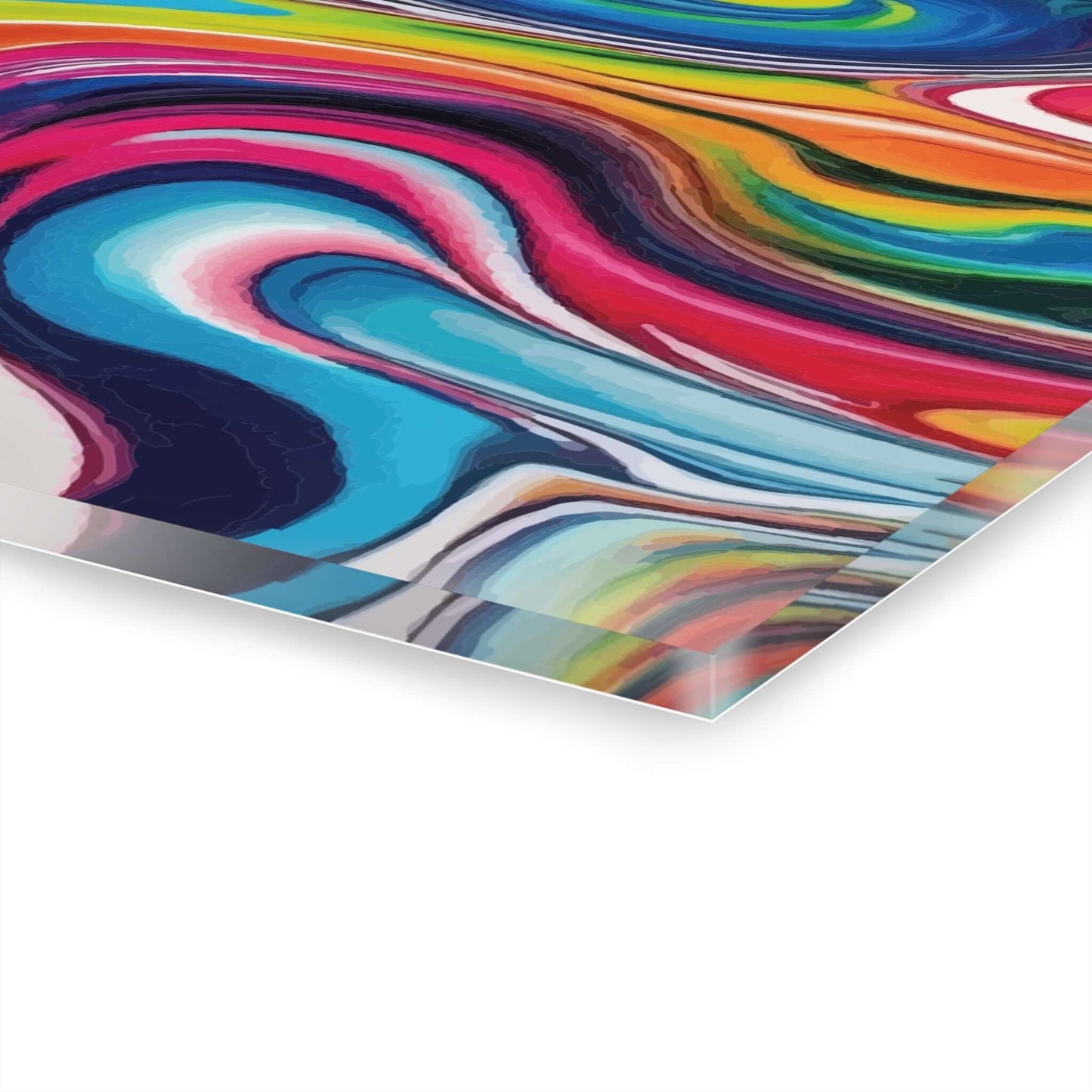 Liquid Spiral Acrylic PrintExperience the breath-taking beauty of art with our Liquid Spiral Acrylic Print. This unique piece boasts a vibrant and dynamic display, perfect for adding a touch of elegance to any room. The high-quality acrylic material showc