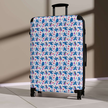 Kingfisher Bird SuitcaseTravel in style with our Kingfisher Bird Suitcase. Made with durable materials, this exquisite suitcase features intricate details of the majestic kingfisher bird. Take flight on your next adventure knowing your belongings are secu