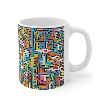 Doodle Maze MugGet lost in the fun with our Doodle Maze Mug! Perfect for those who don't take life too seriously, this quirky mug will have you navigating through a maze of doodles while sipping your favourite beverage. A playful addition to your daily ro