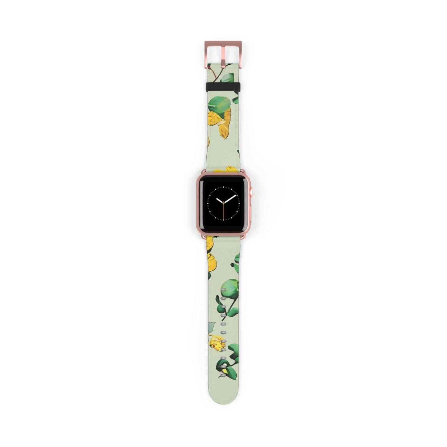 Leaf Floral Apple Watch BandElevate your style with our Leaf Floral Apple Watch Band. Featuring a delicate and intricate design, this band adds a touch of elegance to your wrist. Made with high-quality materials, it offers durability and comfort for every