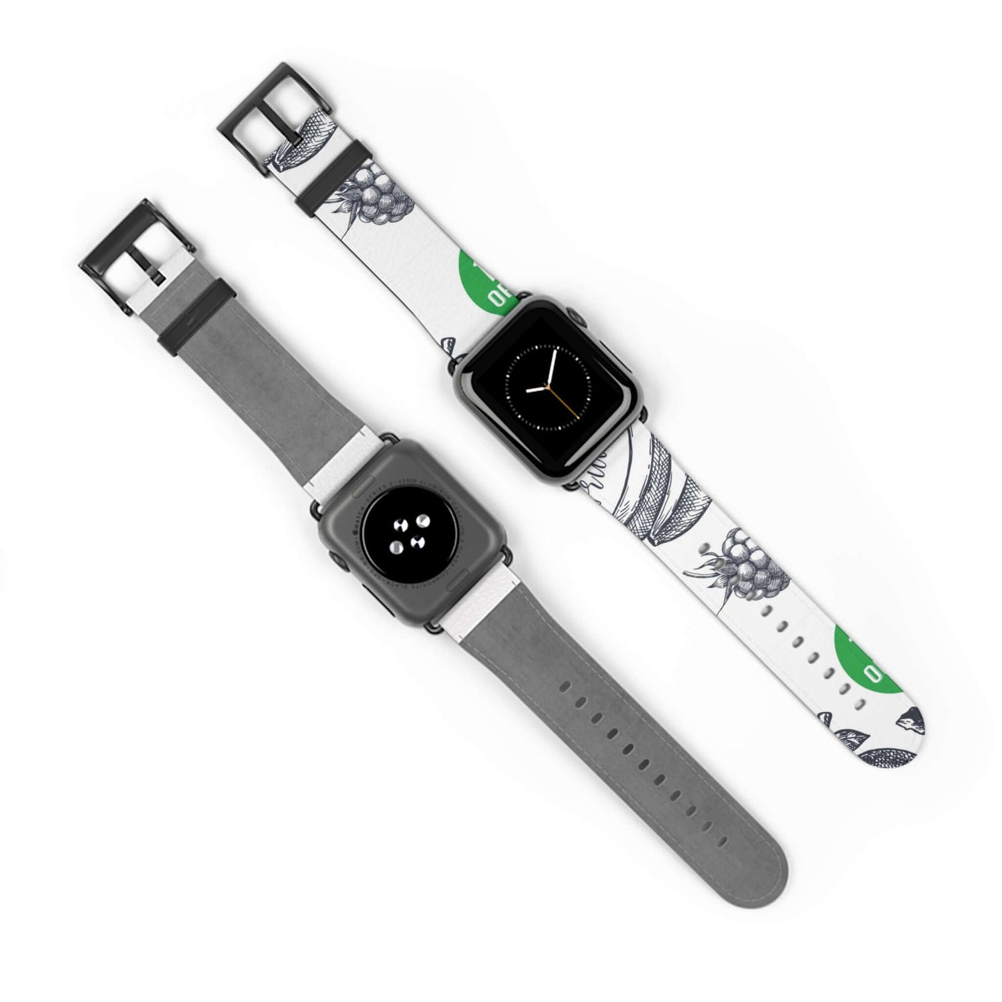 Berries & Fruits Apple Watch BandEnhance your Apple Watch with our Berries & Fruits Band. Revel in the comfort of its resilient material while exuding an air of sophistication. Vibrant hues and intricate design elevate your appearance, setting you apart w