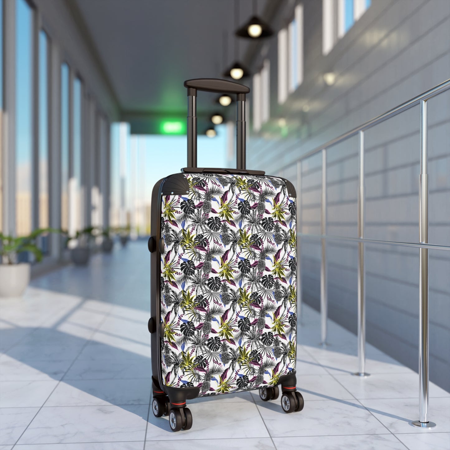 £235.54Tropical Forest SuitcaseIntroducing the Tropical Forest Suitcase - a masterpiece of luxury travel. With its vibrant and exotic design, this suitcase will surely turn heads as you jet set around the world. Made with premium materials for durability