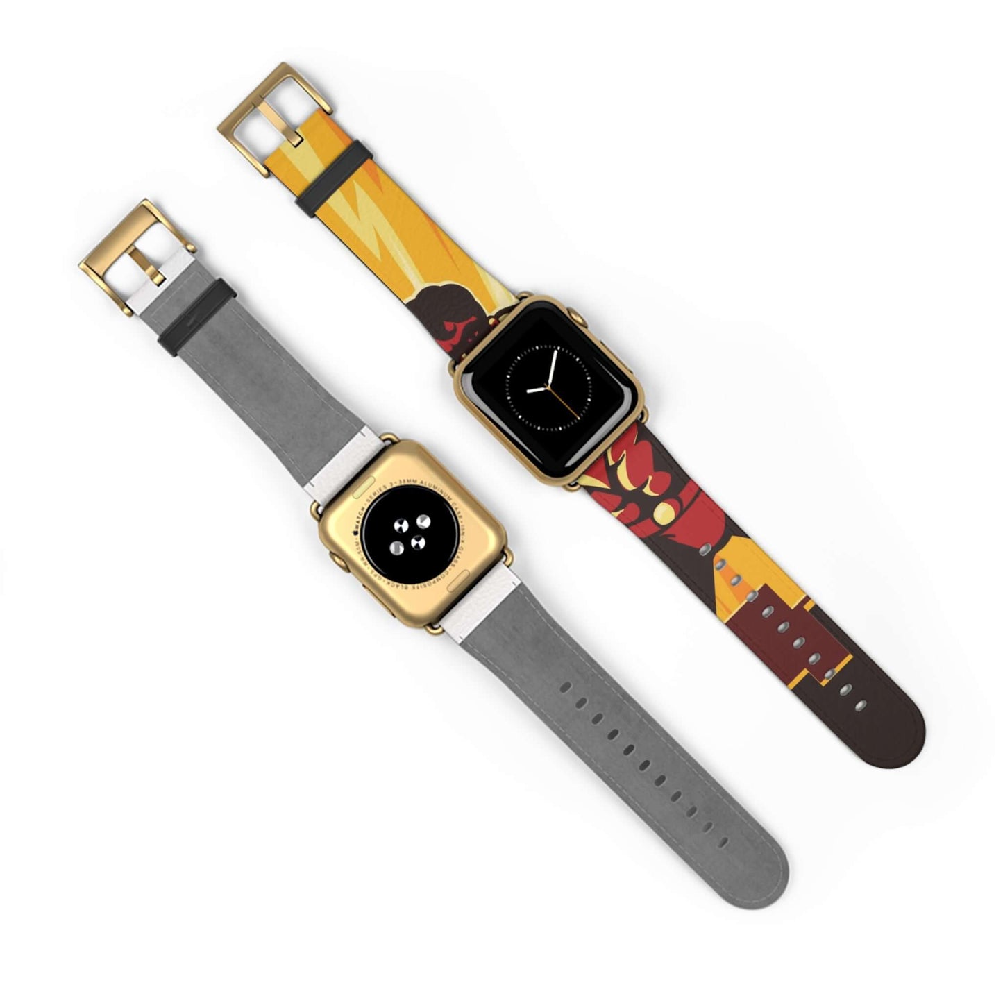 Superhero Apple Watch BandTransform your Apple Watch into a true superhero with this one-of-a-kind band. Made with high-quality materials, it's the perfect accessory to show off your unique taste (and secret identity). Now you can be the most stylish hero