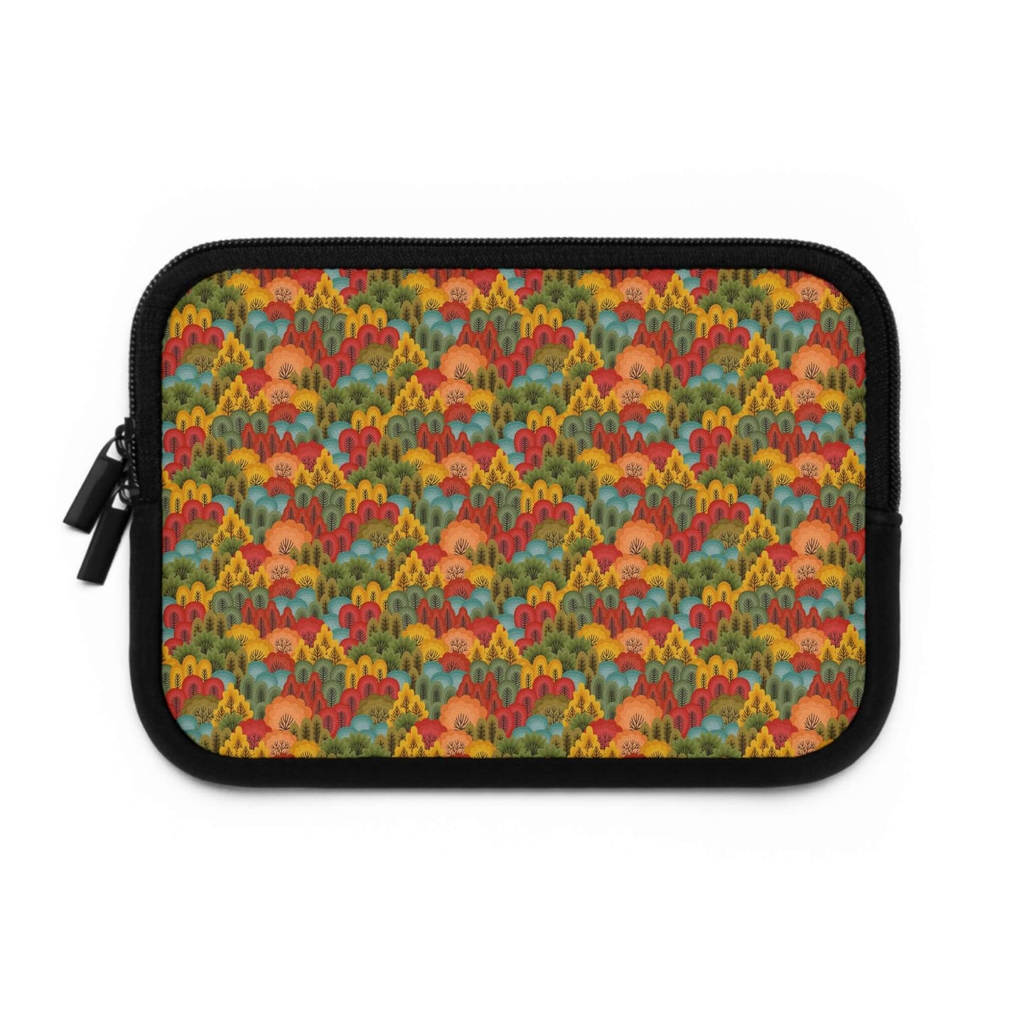 Autumn Forest Laptop SleeveThe Autumn Forest Laptop Sleeve combines style and functionality for the perfect laptop accessory. Its durable material and padded interior provide protection against scratches and bumps, while its beautiful autumn forest design