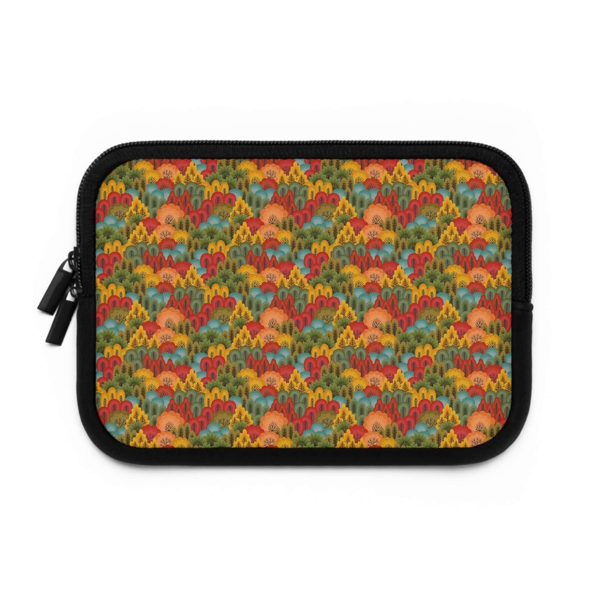 Autumn Forest Laptop SleeveThe Autumn Forest Laptop Sleeve combines style and functionality for the perfect laptop accessory. Its durable material and padded interior provide protection against scratches and bumps, while its beautiful autumn forest design