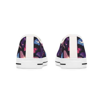 Women's Vivid Butterfly Low Top SneakersElevate your style with our Women's Vivid Butterfly Low Top Sneakers. These eye-catching sneakers feature a delicate butterfly design, adding a touch of elegance to any outfit. With their low top design and comforta