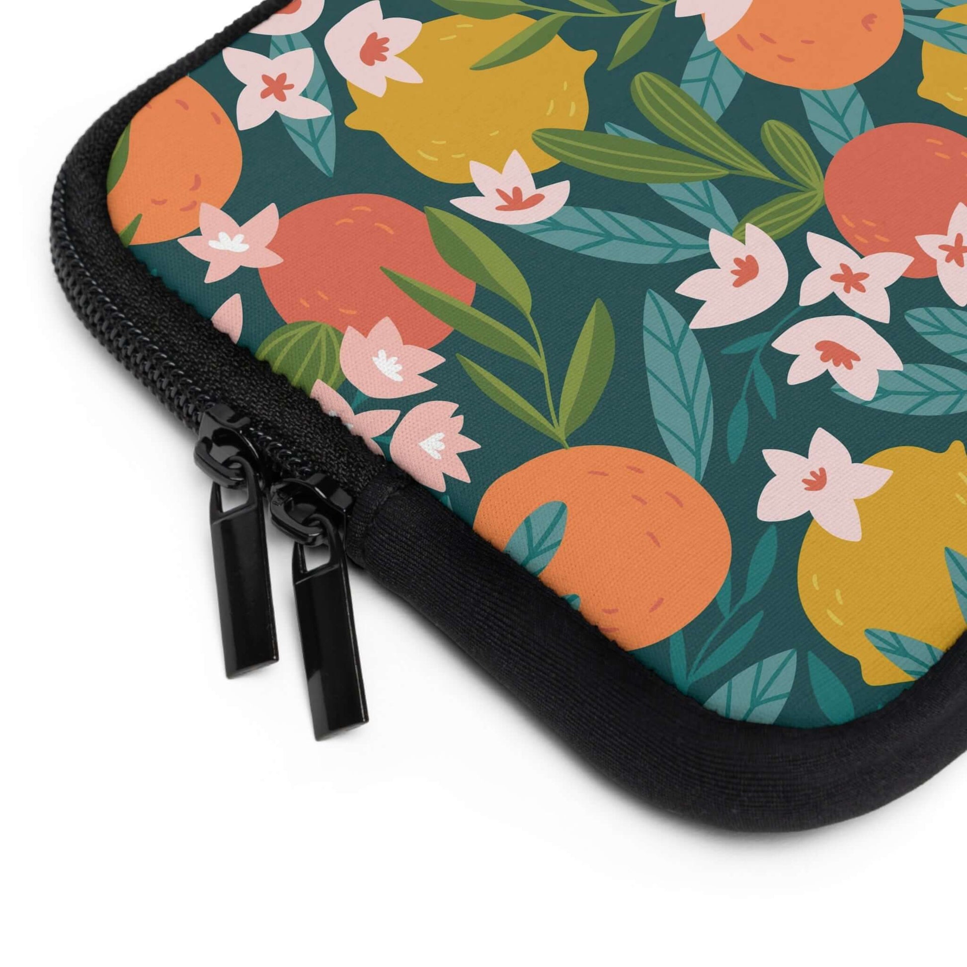 Summer Fruits Laptop SleeveSafeguard your laptop in style with our Summer Fruits Laptop Sleeve. Made from durable materials, this sleeve provides superior protection against scratches and spills, while the eye-catching design adds a touch of personality t