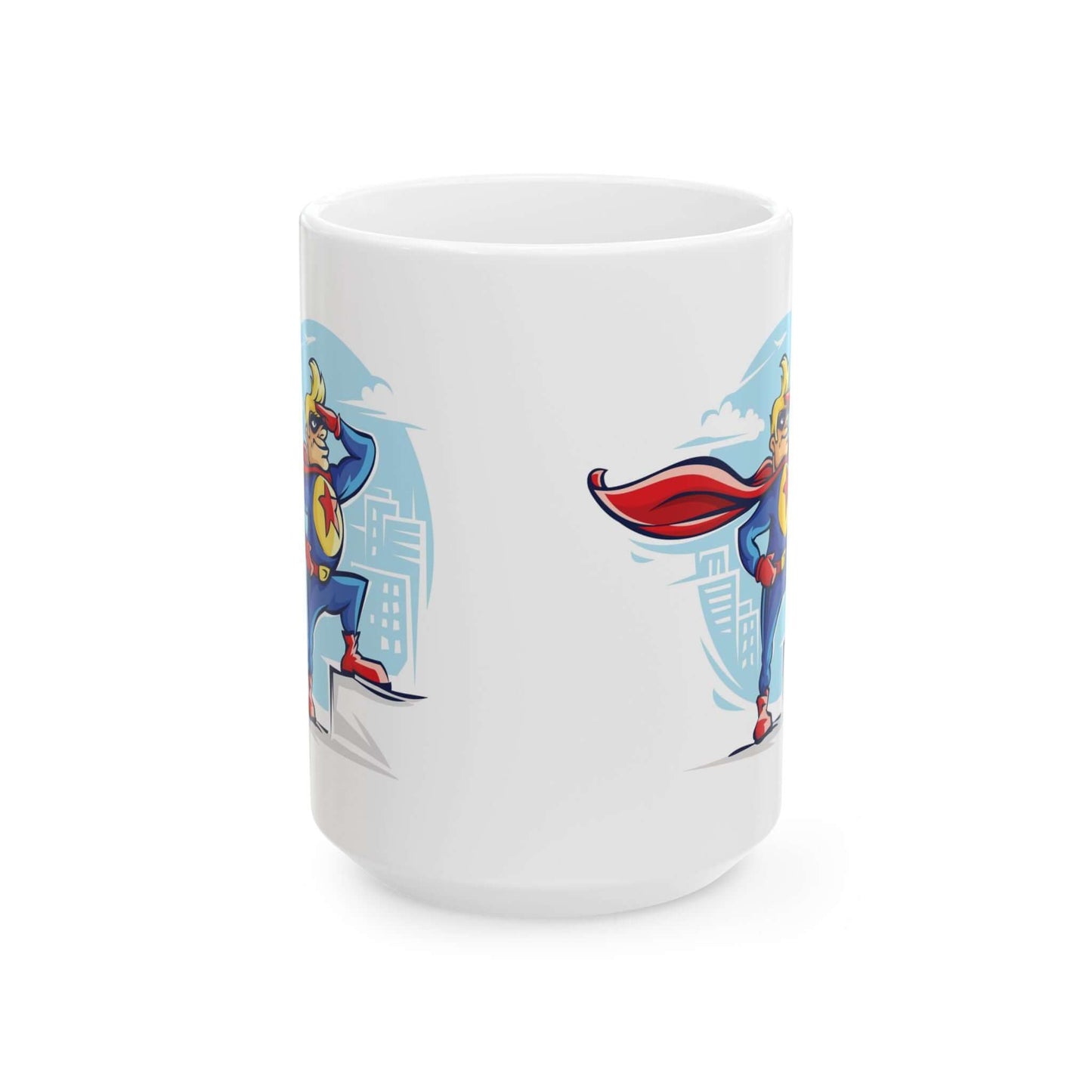 Captain America MugUnleash your heroic spirit with this patriotic Captain America mug. With decry coating for a sleek and durable finish, you can conquer any beverage with ease. Perfect for showing off your love for your favourite Avenger (and looking sup