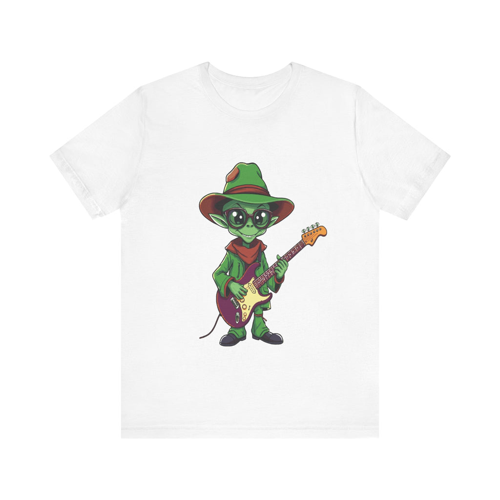Cool Alien Musician Unisex Tee  